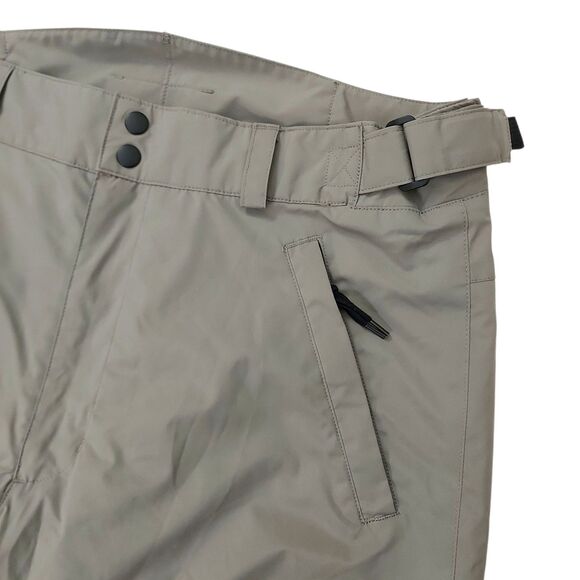 Body Glove Ski Snow Pants Mens Large Light Brown Insulated Ankle Zip Winter - Picture 3 of 13